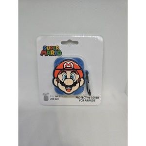 Super Mario Protective Cover for Airpods 1st/2nd Gen - Bioworld/Nintendo -NEW
